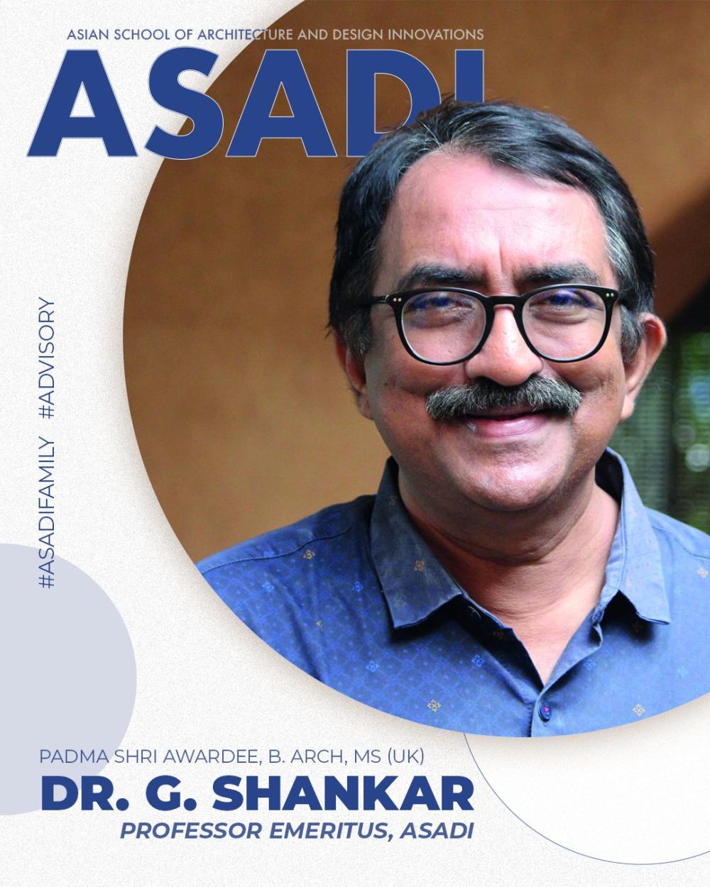 Padmashri Dr. G Shankar joins us as our Professor Emeritus